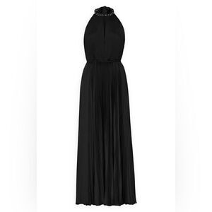 MILLY
Kora Pleated Chain Neck Dress